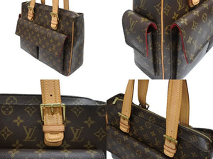 極美品 LOUIS VUITTON ルイヴィトン ミュルティプリ シテ ハンドバッグ M51162 モノグラム PVC レザー ゴールド金具 中古 4b005328