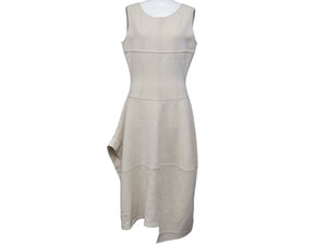 JIL SANDER ジルサンダー ワンピース KKJWKA0020 ベージュ 毛 サイズ36 イタリア製 美品 中古 53310