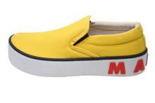 Load image into Gallery viewer, 極美品 MARNI マルニ スリッポン スニーカー イタリア製 キャンバス レザー ラバー イエロー ホワイト レッド サイズ40 中古 53319