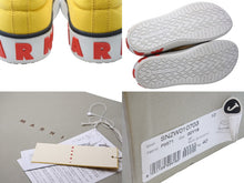 Load image into Gallery viewer, 極美品 MARNI マルニ スリッポン スニーカー イタリア製 キャンバス レザー ラバー イエロー ホワイト レッド サイズ40 中古 53319