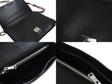 画像をギャラリービューアに読み込む, PRADA プラダショルダーバッグ エレクトラ スタッズ クロスボディバッグ 1BD120 ブラック レッド シルバー金具 美品 中古 53341 