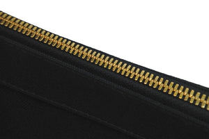 新品同様 BALENCIAGA バレンシアガ ポーチ セカンドバッグ ブラック ホワイト BBロゴ キャンバス ゴールド金具 中古 53365