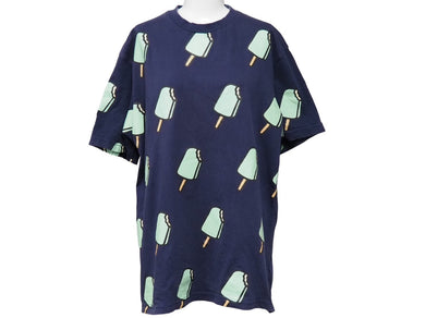 Billionaire Boys Club ビリオネアボーイズクラブ 半袖Ｔシャツ 総柄 ネイビー グリーン サイズM 中古 53412