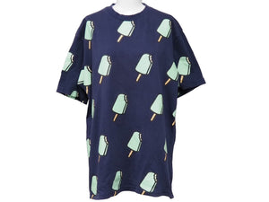Billionaire Boys Club ビリオネアボーイズクラブ 半袖Ｔシャツ 総柄 ネイビー グリーン サイズM 中古 53412