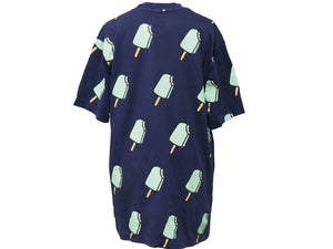 Billionaire Boys Club ビリオネアボーイズクラブ 半袖Ｔシャツ 総柄 ネイビー グリーン サイズM 中古 53412