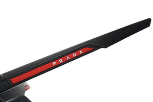 PRADA プラダ サングラス アイウェア SPS01Y Linea Rossa Impavid eyewear ブラック 美品 中古 53441