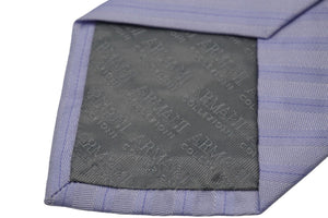新品未使用 ARMANI アルマーニ ネクタイ 服飾小物 紳士 ストライプ ブルー イタリア製 シルク 中古 53501
