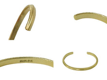 Load image into Gallery viewer, LEON掲載 即完売 SKY BLUE HAWK Side Fluted K18 YG Bangle メンズ バングル 美品 中古 53508