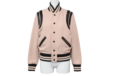 SAINT LAURENT サンローラン ブルゾン テディジャケット 13195 376283 Y213Q 9921 サイズ34 ゴールド金具 美品 中古 53519 
