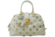 Load image into Gallery viewer, LOUIS VUITTON ルイヴィトン ハンドバッグ ポルカドッツ・パナマ ボウリィ ティンカーベル M95409 ゴールド金具 美品 中古 53546