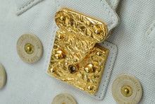 Load image into Gallery viewer, LOUIS VUITTON ルイヴィトン ハンドバッグ ポルカドッツ・パナマ ボウリィ ティンカーベル M95409 ゴールド金具 美品 中古 53546
