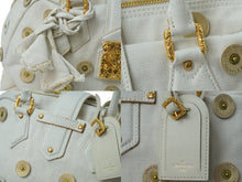 Load image into Gallery viewer, LOUIS VUITTON ルイヴィトン ハンドバッグ ポルカドッツ・パナマ ボウリィ ティンカーベル M95409 ゴールド金具 美品 中古 53546
