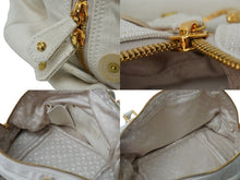Load image into Gallery viewer, LOUIS VUITTON ルイヴィトン ハンドバッグ ポルカドッツ・パナマ ボウリィ ティンカーベル M95409 ゴールド金具 美品 中古 53546