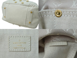 LOUIS VUITTON ルイヴィトン ハンドバッグ ポルカドッツ・パナマ ボウリィ ティンカーベル M95409 ゴールド金具 美品 中古 53546