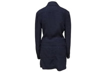 Load image into Gallery viewer, CHANEL シャネル セットアップ ジャケット スカート ココマーク 01P P17609 P17612 ネイビー ツイード 美品 中古 53593