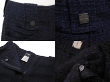 Load image into Gallery viewer, CHANEL シャネル セットアップ ジャケット スカート ココマーク 01P P17609 P17612 ネイビー ツイード 美品 中古 53593