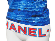 Load image into Gallery viewer, 極美品 CHANEL シャネル サーフライン タンクトップ 02S ブルー ココマーク P19540V11371 サイズ42 中古 53595