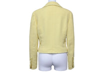 Load image into Gallery viewer, CHANEL シャネル ウールジャケット イエロー ココマークボタン P07237V05392 サイズ40 美品 中古 53596