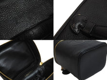 Load image into Gallery viewer, CHANEL シャネル ココマーク バニティバッグ 縦型 ハンドバッグ キャビアスキン ブラック ゴールド金具 美品 中古 53639