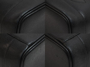 CHANEL シャネル ココマーク バニティバッグ 縦型 ハンドバッグ キャビアスキン ブラック ゴールド金具 美品 中古 53639