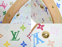 Load image into Gallery viewer, LOUIS VUITTON ルイヴィトン トートバッグ M40109 フラーンジュ バケット ホワイト マルチカラー ゴールド金具 美品 中古 53651