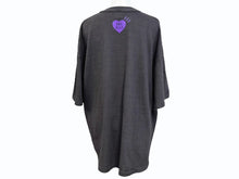 Load image into Gallery viewer, HUMAN MADE ヒューマンメイド 24AW 福岡限定 HEART T-SHIRT 日本製 コットン ブラック パープル サイズ2XL美品 中古 4b005366