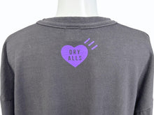 Load image into Gallery viewer, HUMAN MADE ヒューマンメイド 24AW 福岡限定 HEART T-SHIRT 日本製 コットン ブラック パープル サイズ2XL美品 中古 4b005366