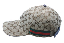 画像をギャラリービューアに読み込む, 極美品 GUCCI グッチ ベースボールキャップ 帽子 GGキャンバス シェリーライン 200035 KQW8G ベージュ サイズL 中古 53856 