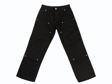極美品 CHROME HEARTS クロムハーツ CARPENTER DOUBLE KNEE カーペンター ダブルニーパンツ サイズ32 クロスボール シルバー925 中古 4b005386