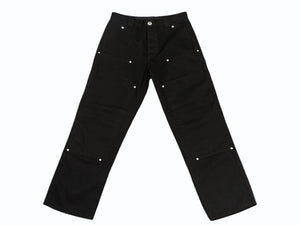 極美品 CHROME HEARTS クロムハーツ CARPENTER DOUBLE KNEE カーペンター ダブルニーパンツ サイズ32 クロスボール シルバー925 中古 4b005386