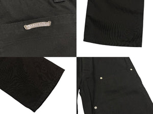 極美品 CHROME HEARTS クロムハーツ CARPENTER DOUBLE KNEE カーペンター ダブルニーパンツ サイズ32 クロスボール シルバー925 中古 4b005386