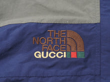 画像をギャラリービューアに読み込む, 極美品 GUCCI×THENORTHFACE グッチ ザ ノースフェイス パンツ ネイビー カーキ シルバー金具 サイズL 663766 ZLF8Z 中古 53868 