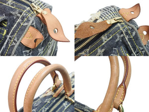 LOUISVUITTON ルイヴィトン スピーディ30 ボストンバッグ パッチワーク M95381 TH1087 モノグラムデニム 美品 中古 53894