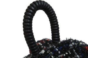 極美品 CHANEL シャネル リュック バックパック ココマーク 24番台 ナイロン ツイード シルバー金具 中古 53895