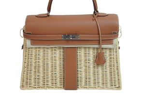 新品未使用 HERMES エルメス ケリー 35 ピクニック バレニア フォーブ シルバー金具 ヤナギ バレニア U刻印 53900