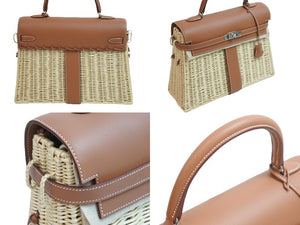 新品未使用 HERMES エルメス ケリー 35 ピクニック バレニア フォーブ シルバー金具 ヤナギ バレニア U刻印 53900