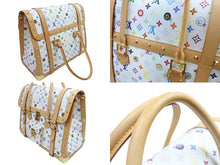 Load image into Gallery viewer, 極美品 LOUIS VUITTON × 村上隆 ルイヴィトン ボストンバッグ サックジギャンティック M92057 ブロン マルチ ゴールド金具 53902