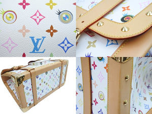 極美品 LOUIS VUITTON × 村上隆 ルイヴィトン ボストンバッグ サックジギャンティック M92057 ブロン マルチ ゴールド金具 53902