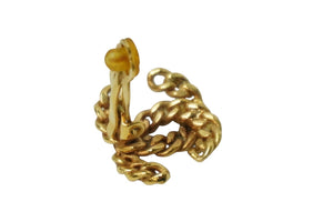 CHANEL シャネル イヤリング アクセサリー 耳 ココマーク GP 片方 ゴールド金具 レディース 3g 良品 中古 53947