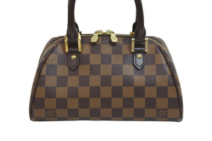 LOUIS VUITTON ルイヴィトン ハンドバッグ リベラミニ ダミエ N41436 ブラウン ゴールド金具 美品 中古 53968