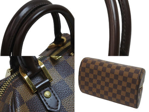 LOUIS VUITTON ルイヴィトン ハンドバッグ リベラミニ ダミエ N41436 ブラウン ゴールド金具 美品 中古 53968