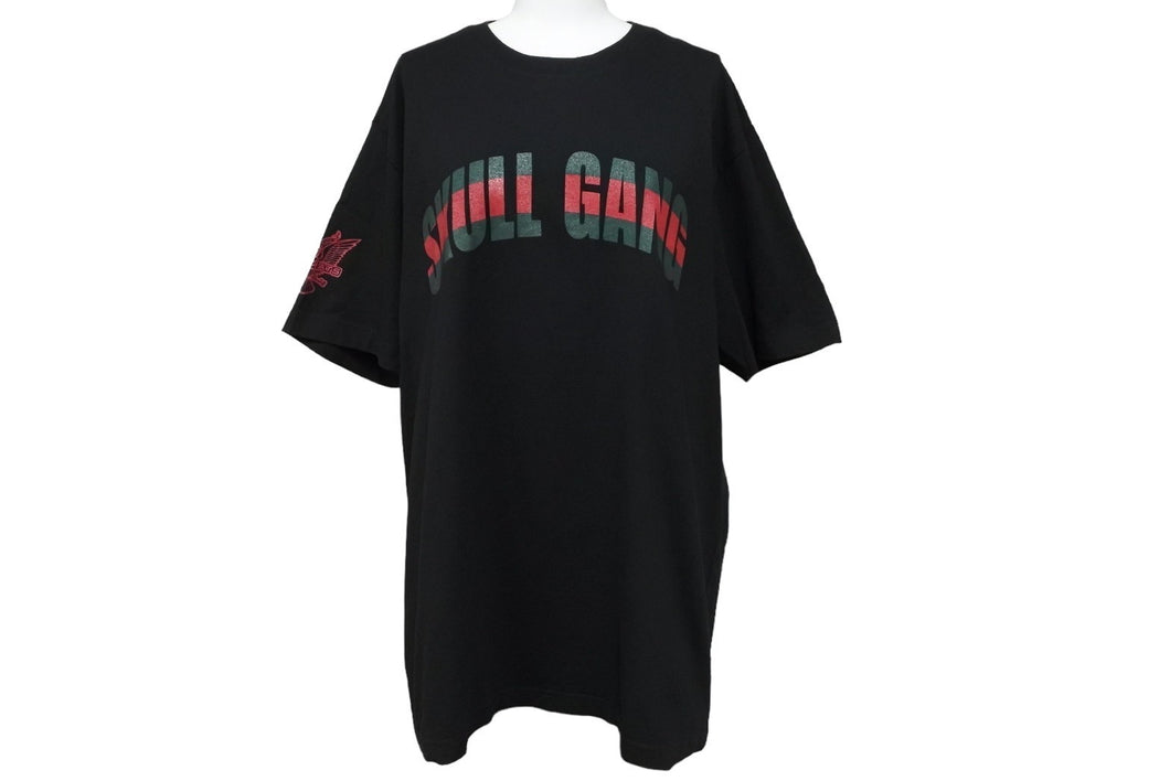 CITY LAB シティーラブ SKULL GANG スカルギャング プリント 半袖Ｔシャツ ブラック ラッパー ヒップホップ L 中古 54039