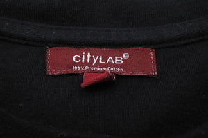 CITY LAB シティーラブ SKULL GANG スカルギャング プリント 半袖Ｔシャツ ブラック ラッパー ヒップホップ L 中古 54039