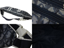 Load image into Gallery viewer, Christian Dior クリスチャンディオール 2004年 トロッター ウエストバッグ ネイビー MC0034 ロゴ ボディバッグ 美品 中古 54143