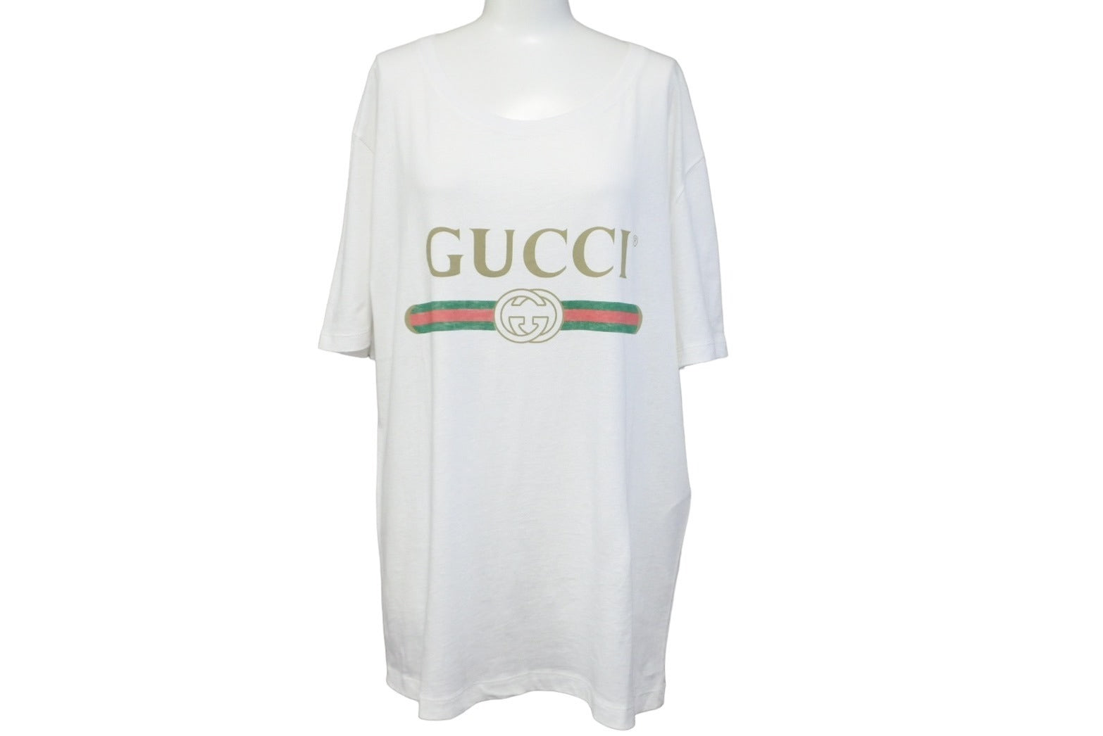 GUCCI グッチ 半袖Tシャツ ロゴ ウォッシュドオーバーサイズ Tシャツ 