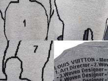 Load image into Gallery viewer, LOUIS VUITTON ルイヴィトン スタジオジャカードクルーネック ニット HIN14WTBL グレー サイズL 良品 中古 54209