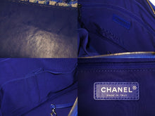 Load image into Gallery viewer, CHANEL シャネル ガブリエルドゥ ショルダーバッグ 27番台 ココマーク ブルー ゴールド シルバー金具 ツイード 美品 中古 54225