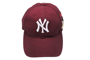 GUCCI グッチ NY YANKEES ニューヨークヤンキース キャップ 538565 ベースボールキャップ バタフライ ワインレッド 良品 中古 54229 