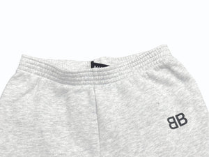 BALENCIAGA バレンシアガ 18AW キッズ BBロゴ スウェットパンツ 528671 TYK70 グレー サイズ2 美品 中古 54241