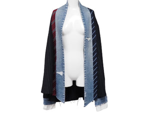 GREG LAUREN グレッグローレン 再構築 ペンシルストライプ ジャケット マルチカラー パッチ 916983 サイズ3 中古 54251